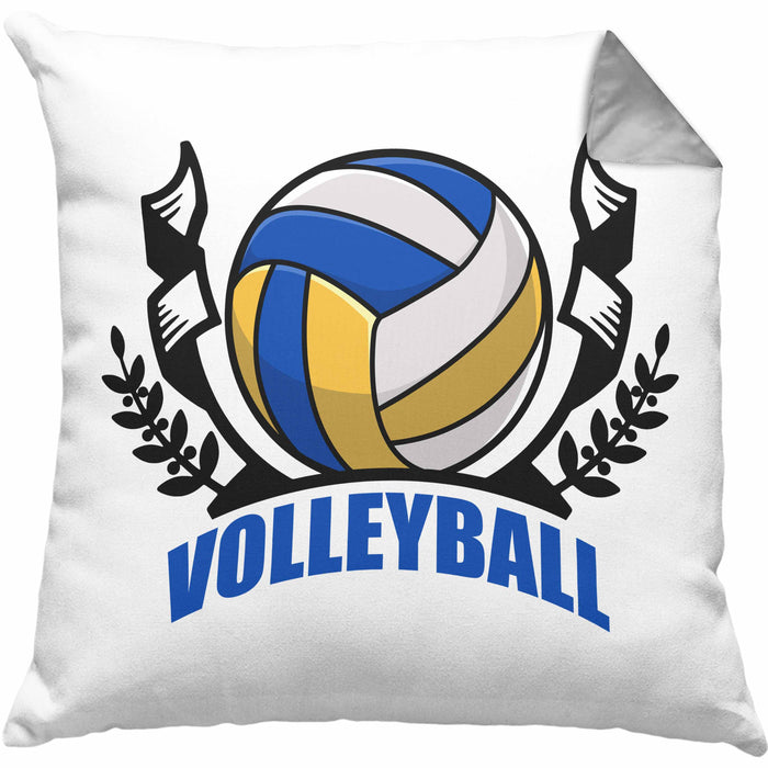 Volleyball-Kissen mit Füllung 40x40 Geschenk für Volleyball-Spieler Geschenkidee (Grau) Grau Trendation