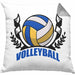 Volleyball-Kissen mit Füllung 40x40 Geschenk für Volleyball-Spieler Geschenkidee (Grau) Grau Trendation