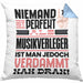 Musikschüler Geschenk Kissen mit Füllung 40x40 Lustige Geschenkidee für Musikschüler Geburtstag Niemand Ist Perfekt Aber Als Musikschüler Ist Man Nah Dran (Grau) Blau Trendation