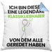 Klassikliebhaber Geschenk Kissen mit Füllung 40x40 Lustige Geschenkidee Geburtstag für Klassikliebhaber Ich Bin Dieser Legendäre Klassikliebhaber Von Dem Alle Geredet Haben (Grau) Blau Trendation