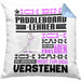 Paddelboard-Lehrer Geschenk Kaffee-Kissen mit Füllung 40x40 Geschenkidee für Paddelboard-Lehrer Ich Bin Paddelboard-Lehrer Ich Kann Es Dir Erklären Jedoch Nicht Für Dich Verstehen Spruch Lustig (Grau) Blau Trendation