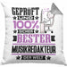 Musikredakteur Geschenk Lustiger Spruch für Musikredakteur Geschenkidee Bester Musikredakteur Der WeltKissen mit Füllung 40x40 (Grau) Grau Trendation