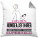Hundeausführer Geschenk Kissen mit Füllung 40x40 Ich Bin Hundeausführer Aber Sag Doch Einfach Superheld Lustige Geschenkdiee für Hundeausführer (Grau) Grau Trendation