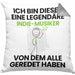 Indie-Musiker Geschenk Kissen mit Füllung 40x40 Lustige Geschenkidee Geburtstag für Indie-Musiker Ich Bin Dieser Legendäre Indie-Musiker Von Dem Alle Geredet Haben (Grau) Grau Trendation