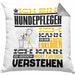 Hundepfleger Geschenk Kaffee-Kissen mit Füllung 40x40 Geschenkidee für Hundepfleger Ich Bin Hundepfleger Ich Kann Es Dir Erklären Jedoch Nicht Für Dich Verstehen Spruch Lustig (Grau) Grau Trendation