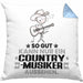 Country-Musiker Geschenk Kissen mit Füllung 40x40 So Gut Kann Nur Ein Country-Musiker Aussehen Geschenkidee (Grau) Blau Trendation