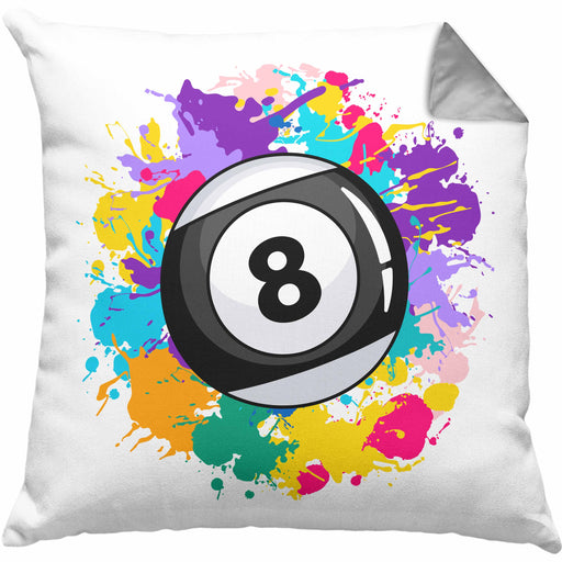 Billard Kissen mit Füllung 40x40 Geschenk Billardspieler Geschenkidee Pool (Grau) Grau Trendation