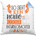 So Sieht Ein Richtig Cooler Naturbeobachter Aus Kissen mit Füllung 40x40 Geschenk für Naturbeobachter Geburtstag Geschenkdiee (Grau) Blau Trendation