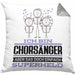 Chorsänger Geschenk Kissen mit Füllung 40x40 Ich Bin Chorsänger Aber Sag Doch Einfach Superheld Lustige Geschenkdiee für Chorsänger (Grau) Grau Trendation