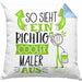Maler Kissen mit Füllung 40x40 Geschenk So Sieht Ein RIchtig Cooler Maler Aus Geschenkidee Lustiger Spruch Geburtstag (Grau) Blau Trendation