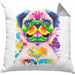 Mops Besitzer Farbe Love Kissen mit Füllung 40x40 Geschenk Lustiger Spruch Geschenkidee Mops Besitzerin (Grau) Grau Trendation