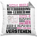 Kiteboarding-Lehrer Geschenk Kaffee-Kissen mit Füllung 40x40 Geschenkidee für Kiteboarding-Lehrer Ich Bin Kiteboarding-Lehrer Ich Kann Es Dir Erklären Jedoch Nicht Für Dich Verstehen Spruch Lustig (Grau) Grau Trendation