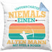 Lustige Bogenschütze Kissen mit Füllung 40x40 Geschenk für Pfeil & Bogen Enthusiasten (Grau) Blau Trendation