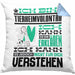 Tierheimvolontär Geschenk Kaffee-Kissen mit Füllung 40x40 Geschenkidee für Tierheimvolontär Ich Bin Tierheimvolontär Ich Kann Es Dir Erklären Jedoch Nicht Für Dich Verstehen Spruch Lustig (Grau) Blau Trendation