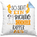 So Sieht Ein Richtig Cooler Rapper Aus Kissen mit Füllung 40x40 Geschenk für Rapper Geburtstag Geschenkdiee (Grau) Blau Trendation