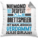 Brettspieler Geschenk Kissen mit Füllung 40x40 Lustige Geschenkidee für Brettspieler Geburtstag Niemand Ist Perfekt Aber Als Brettspieler Ist Man Nah Dran (Grau) Grau Trendation