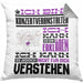 Konzertveranstalter Geschenk Kissen mit Füllung 40x40 Lustige Geschenkdiee für einen Konzertveranstalter Geburtstag Ich Bin Konzertveranstalter Ich Kann Es Dir Erklären Aber Nicht Für Dich Verstehen (Grau) Grau Trendation