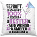 Taekwondo-Kämpfer Geschenk Lustiger Spruch für Taekwondo-Kämpfer Geschenkidee Bester Taekwondo-Kämpfer Der WeltKissen mit Füllung 40x40 (Grau) Blau Trendation