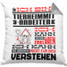 Tierheimmitarbeiter Geschenk Kaffee-Kissen mit Füllung 40x40 Geschenkidee für Tierheimmitarbeiter Ich Bin Tierheimmitarbeiter Ich Kann Es Dir Erklären Jedoch Nicht Für Dich Verstehen Spruch Lustig (Grau) Grau Trendation