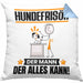 Hundefrisör Kissen mit Füllung 40x40 Geschenk für Hundefrisör Der Mann Der Alles Kann Geschenkidee zum Geburtstag (Grau) Blau Trendation