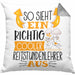 Reitstundenlehrer Kissen mit Füllung 40x40 So Sieht Ein Richtig Cooler Reitstundenlehrer Aus Geschenk Lustiger Spruch Geschenkidee (Grau) Grau Trendation