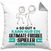 Ultimate-Frisbee-Spieler Geschenk Kissen mit Füllung 40x40 So Gut Kann Nur Ein Ultimate-Frisbee-Spieler Aussehen Geschenkidee (Grau) Grau Trendation