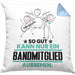 Bandmitglied Geschenk Kissen mit Füllung 40x40 So Gut Kann Nur Ein Bandmitglied Aussehen Geschenkidee (Grau) Blau Trendation