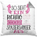 So Sieht Ein Richtig Cooler Spaziergänger Aus Geschenk Kissen mit Füllung 40x40 Lustiger Spruch Geschenkidee (Grau) Grau Trendation