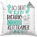Reittrainer Kissen mit Füllung 40x40 So Sieht Ein Richtig Cooler Reittrainer Aus Geschenk Lustiger Spruch Geschenkidee (Grau) Grau Trendation