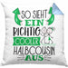 So Sieht Ein Richtig Cooler Halbcousin Aus Geschenk Kissen mit Füllung 40x40 Lustiger Spruch Geschenkidee (Grau) Blau Trendation