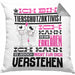 Tierschutzaktivist Geschenk Kaffee-Kissen mit Füllung 40x40 Geschenkidee für Tierschutzaktivist Ich Bin Tierschutzaktivist Ich Kann Es Dir Erklären Jedoch Nicht Für Dich Verstehen Spruch Lustig (Grau) Grau Trendation