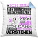 Elektronischer Musikproduzent Geschenk Kissen mit Füllung 40x40 Lustige Geschenkdiee für einen Elektronischer Musikproduzent Geburtstag Ich Bin Elektronischer Musikproduzent Ich Kann Es Dir Erklären Aber Nicht Für Dich Verstehen (Grau) Blau Trendation