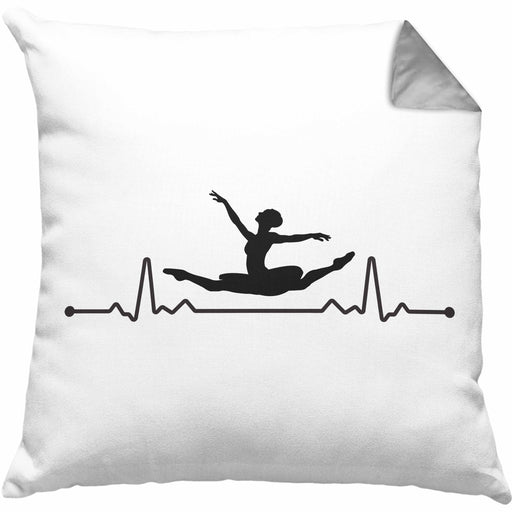 Ballett Ballerina Tanzen Kissen mit Füllung 40x40 Mädchen Geschenk Frauen Tänzerin Geschenkidee (Grau) Grau Trendation