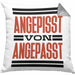 Angepisst Von Angepasst Kissen mit Füllung 40x40 System. Geschenkidee (Grau) Grau Trendation