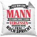 Ehemann Kissen mit Füllung 40x40 Geschenk Ich Bin Ein Mann Ich Kann Dinge Schon Vergessen Geschenk Von Ehefrau (Grau) Grau Trendation