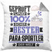 Para-Sportler Geschenk Lustiger Spruch für Para-Sportler Geschenkidee Bester Para-Sportler Der WeltKissen mit Füllung 40x40 (Grau) Grau Trendation