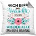 Friseurin Kissen mit Füllung 40x40 Geschenk Lustiger Spruch Geschenkidee Ich Bin Die Verrückte Friseurin Von Der Alle Geredet Haben (Grau) Grau Trendation
