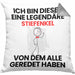 Stiefenkel Geschenk Kissen mit Füllung 40x40 Lustige Geschenkidee Geburtstag für Stiefenkel Ich Bin Dieser Legendäre Stiefenkel Von Dem Alle Geredet Haben (Grau) Grau Trendation