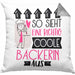 Bäckerin Geschenk Kissen mit Füllung 40x40 Lustig Geschenkidee für Bäckerin Geburtstag So Sieht Eine Richtig Coole Bäckerin Aus Frauen Spruch (Grau) Grau Trendation