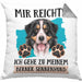 Berner Sennen Besitzer Kissen mit Füllung 40x40 Geschenk Lustiger Spruch Geschenkidee Mir Reichts Ich Geh Zu Meinem Berner Sennen (Grau) Grau Trendation