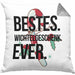 Schrott-Wichtelgeschenk für Frauen Kollegen Geschenk Wichteln Weihnachten Bestes Wichtelgeschenk Ever geschenkidee SchrottwichtelnKissen mit Füllung 40x40 (Grau) Grau Trendation