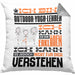 Outdoor-Yoga-Lehrer Geschenk Kaffee-Kissen mit Füllung 40x40 Geschenkidee für Outdoor-Yoga-Lehrer Ich Bin Outdoor-Yoga-Lehrer Ich Kann Es Dir Erklären Jedoch Nicht Für Dich Verstehen Spruch Lustig (Grau) Grau Trendation