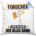 Forscher Kissen mit Füllung 40x40 Geschenk für Forscher Der Mann Der Alles Kann Geschenkidee zum Geburtstag (Grau) Blau Trendation