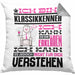 Klassikkenner Geschenk Kissen mit Füllung 40x40 Lustige Geschenkdiee für einen Klassikkenner Geburtstag Ich Bin Klassikkenner Ich Kann Es Dir Erklären Aber Nicht Für Dich Verstehen (Grau) Grau Trendation