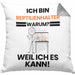 Reptilienhalter Geschenk Kissen mit Füllung 40x40 Lustiger Spruch Ich Bin Reptilienhalter Warum Weil Ich Es Kann Geschenkidee Bester Reptilienhalter Geburtstag (Grau) Grau Trendation