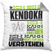 Kendoka Geschenk Kaffee-Kissen mit Füllung 40x40 Geschenkidee für Kendoka Ich Bin Kendoka Ich Kann Es Dir Erklären Jedoch Nicht Für Dich Verstehen Spruch Lustig (Grau) Grau Trendation