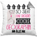 Geographin Geschenk Kissen mit Füllung 40x40 Geschenkidee für Geographin Geburtstag Weihnachten Spruch So Sieht Eine Richtig Coole Geographin Aus (Grau) Grau Trendation
