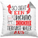 Tierkunst-Maler Kissen mit Füllung 40x40 So Sieht Ein Richtig Cooler Tierkunst-Maler Aus Geschenk Lustiger Spruch Geschenkidee (Grau) Grau Trendation