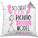 Model Kissen mit Füllung 40x40 Geschenk So Sieht Ein RIchtig Cooles Model Aus Geschenkidee Lustiger Spruch Geburtstag (Grau) Grau Trendation