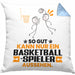 Basketballspieler Geschenk Kissen mit Füllung 40x40 So Gut Kann Nur Ein Basketballspieler Aussehen Geschenkidee (Grau) Blau Trendation